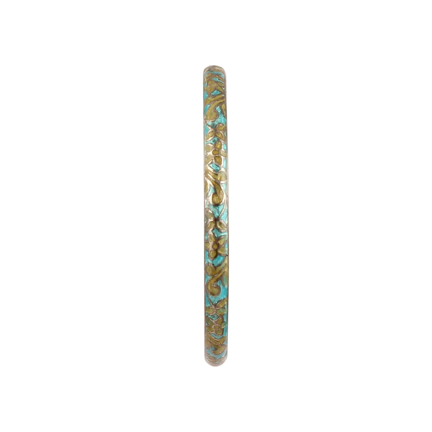Vintage Enamel Bangle Handmade 925 Sterling Silver Designer Jewelry