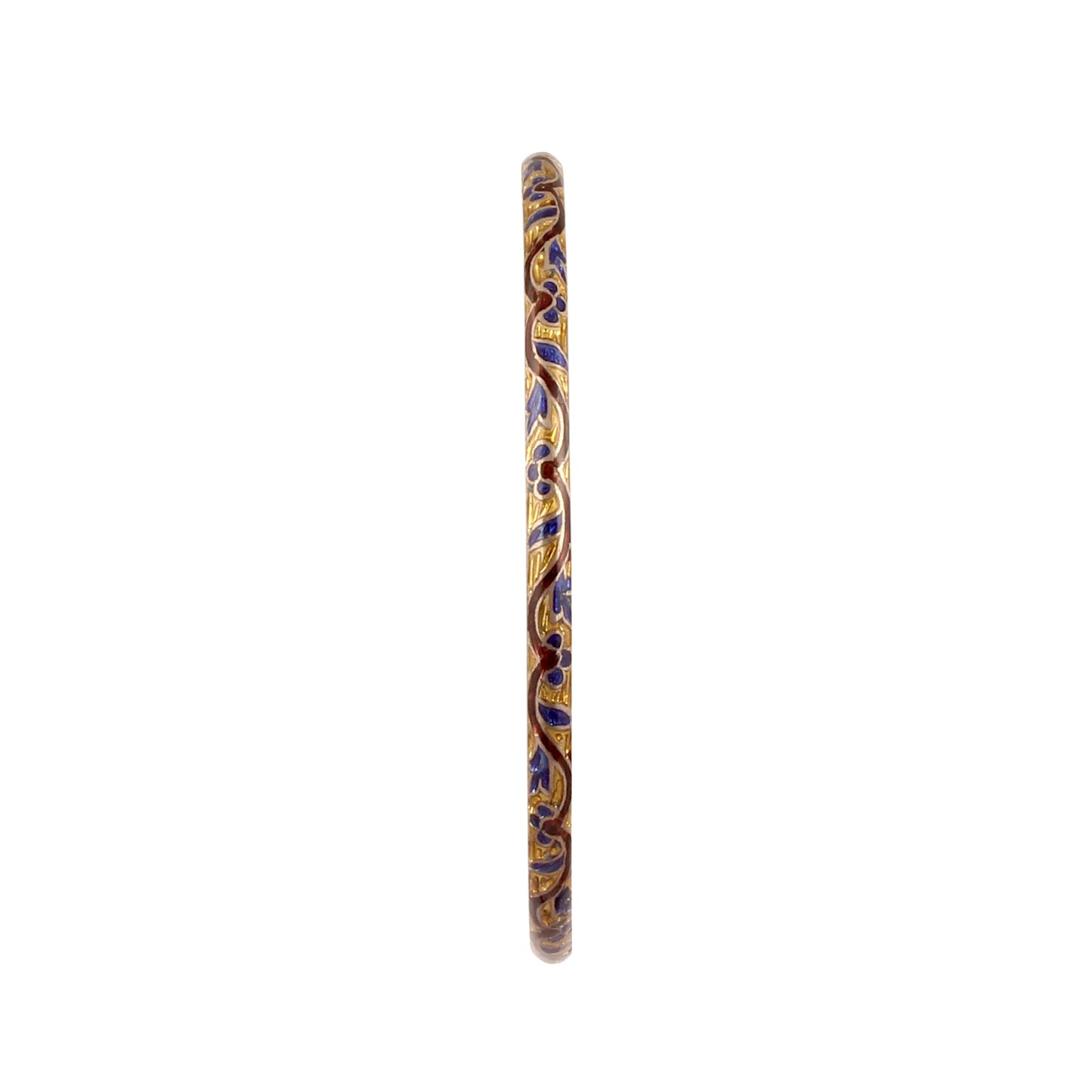 Meenakari (Multi color Enamel) Solid 925 Sterling Silver Minimalist Bangles