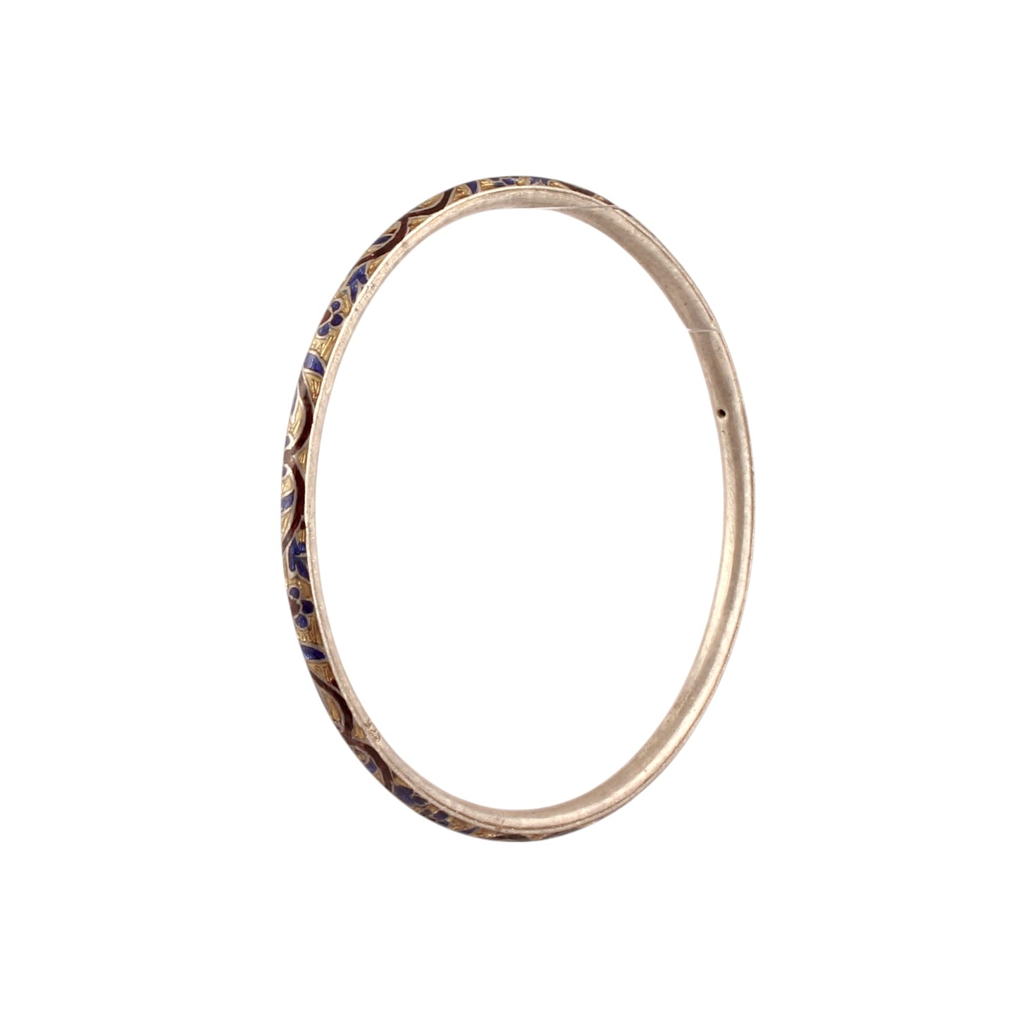 Meenakari (Multi color Enamel) Solid 925 Sterling Silver Minimalist Bangles