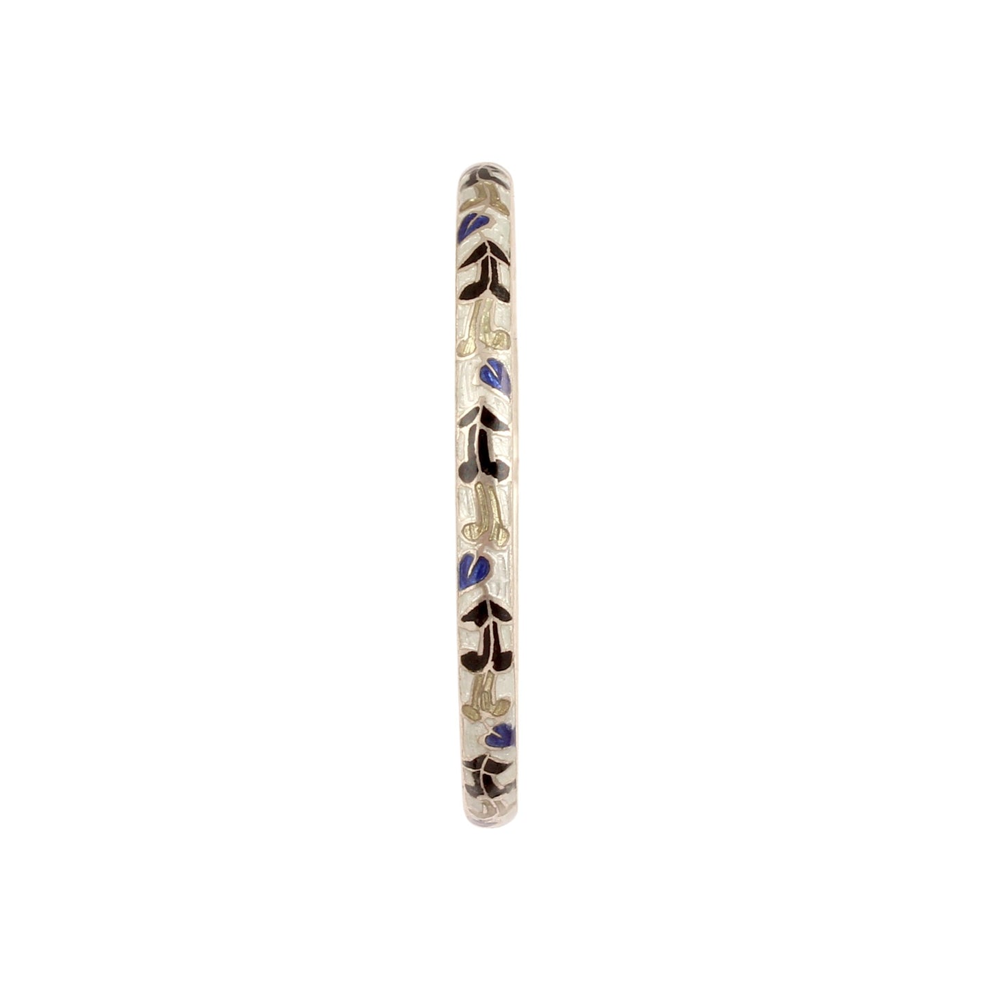 Leaf Bangle Enamel Meenakari 925 Sterling Silver Handmade Flower Pattern Bangle