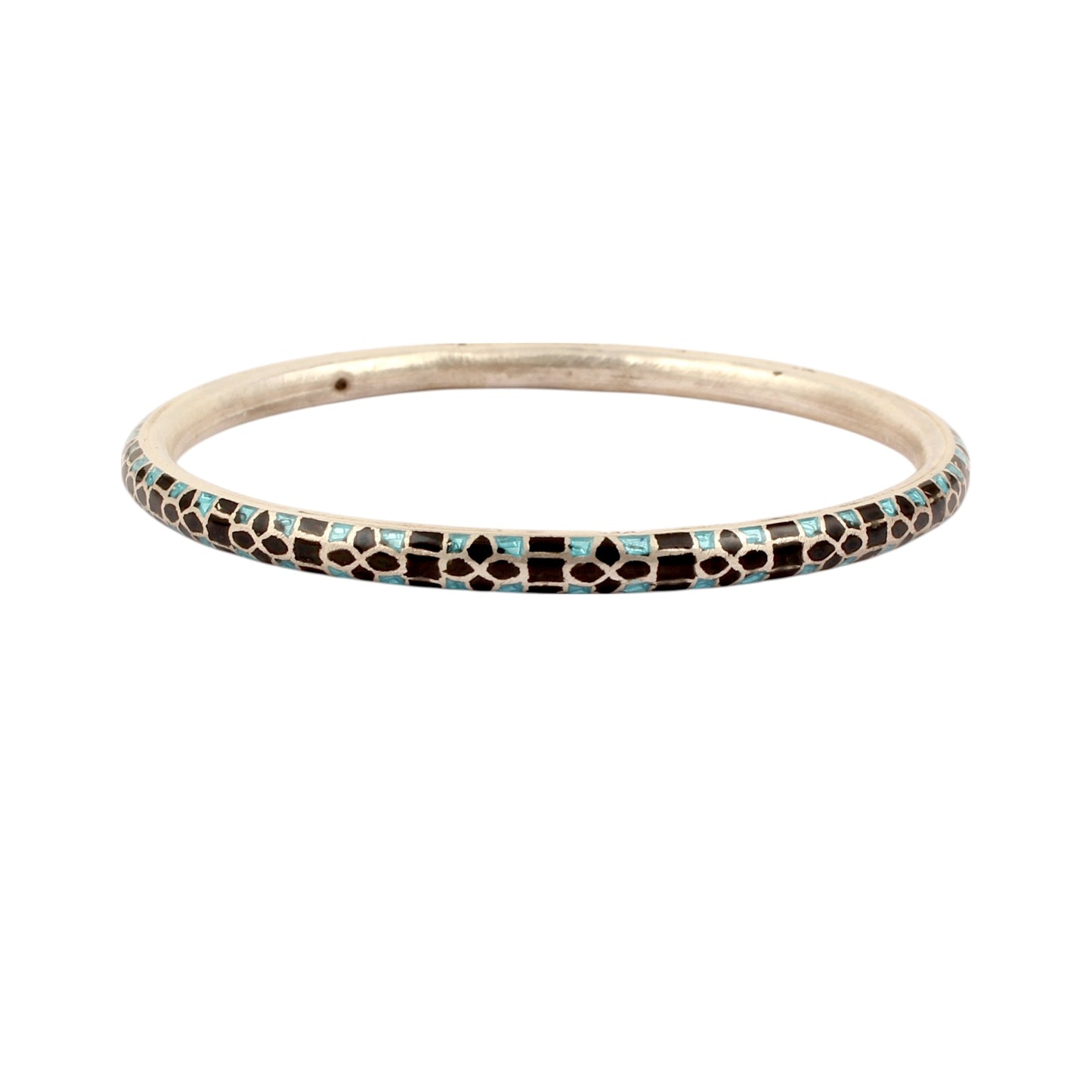 Enamel Meenakari Traditional Wear Bangle Handmade 925 Sterling Silver Bangle