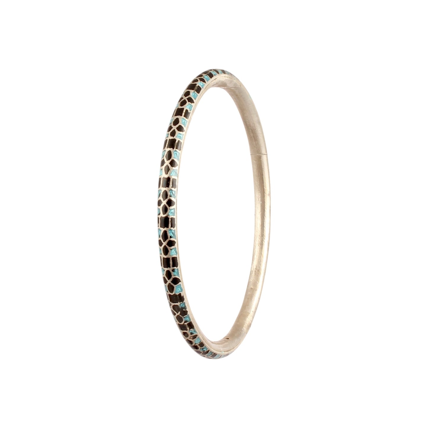 Enamel Meenakari Traditional Wear Bangle Handmade 925 Sterling Silver Bangle