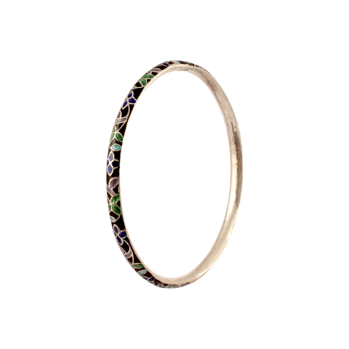 Meenakari Enamel Work Bangle Handmade 925 Sterling Silver Designer Jewelry