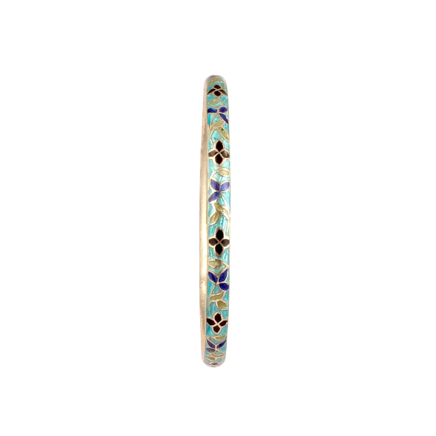 Meenakari Enamel Work Bangle Handmade 925 Sterling Silver Designer Bangle