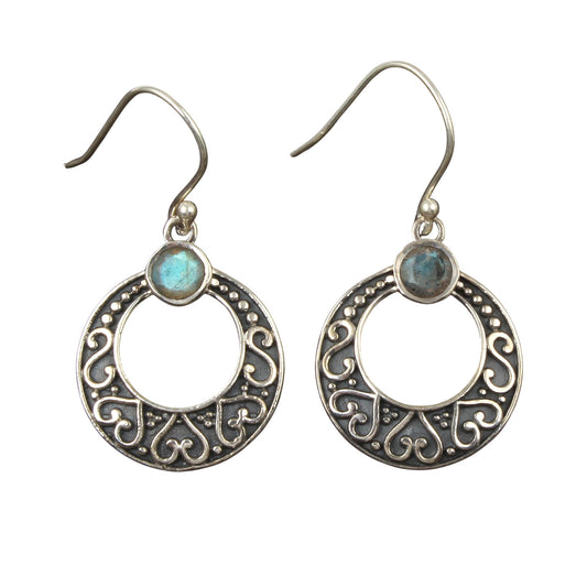 Traditional Labradorite Earrings Handmade 925 Sterling Silver Faceted Natural Gemstone Earrings Jewelry