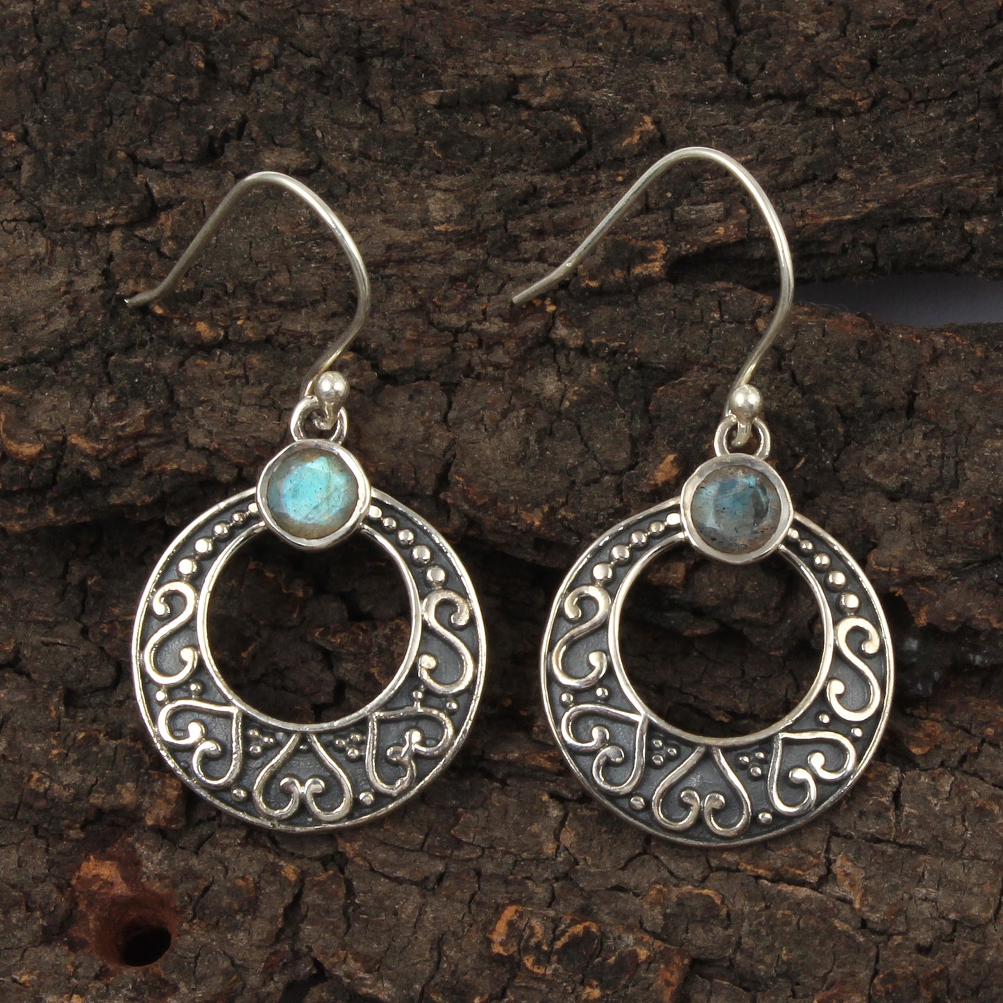 Traditional Labradorite Earrings Handmade 925 Sterling Silver Faceted Natural Gemstone Earrings Jewelry