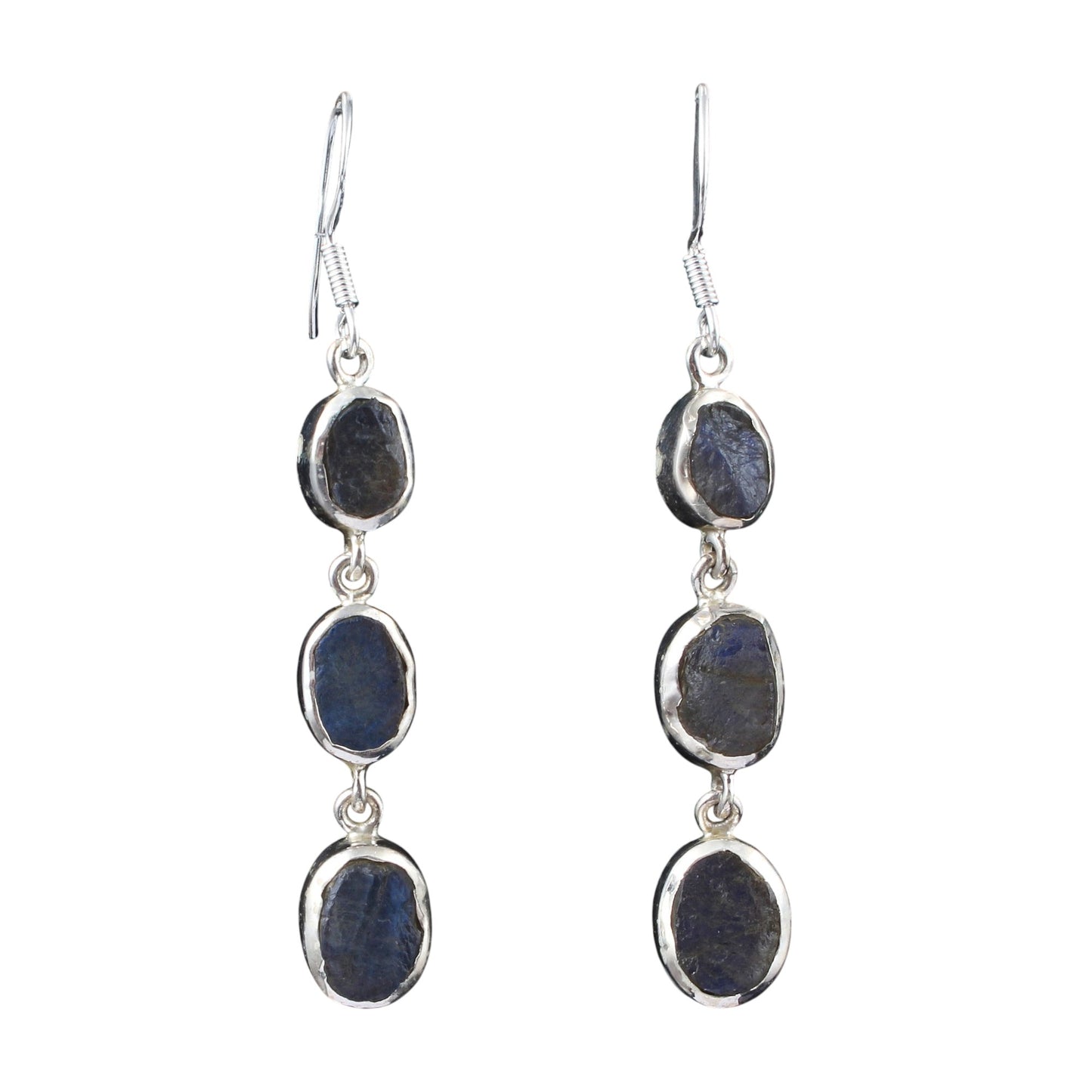 Trio Labradorite Earrings 925 Sterling Silver Natural Gemstone Earrings Handmade Dangle Drop Jewelry