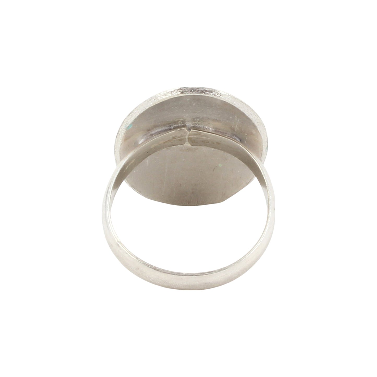 Designer Oval Enamel Ring Handmade 925 Solid Sterling Silver Enameled Ring Size 10 USA