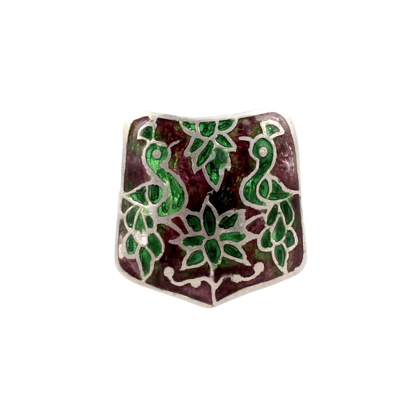 Sparrow Enamel Ring Handmade Adjustable 925 Solid Sterling Silver Designer Ring Birthday Gift For Her