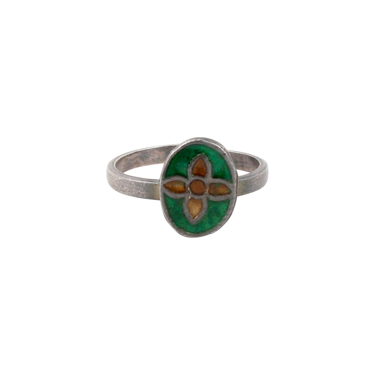 Designer Enamel Adjustable Ring Handmade 925 Solid Sterling Silver Band Ring