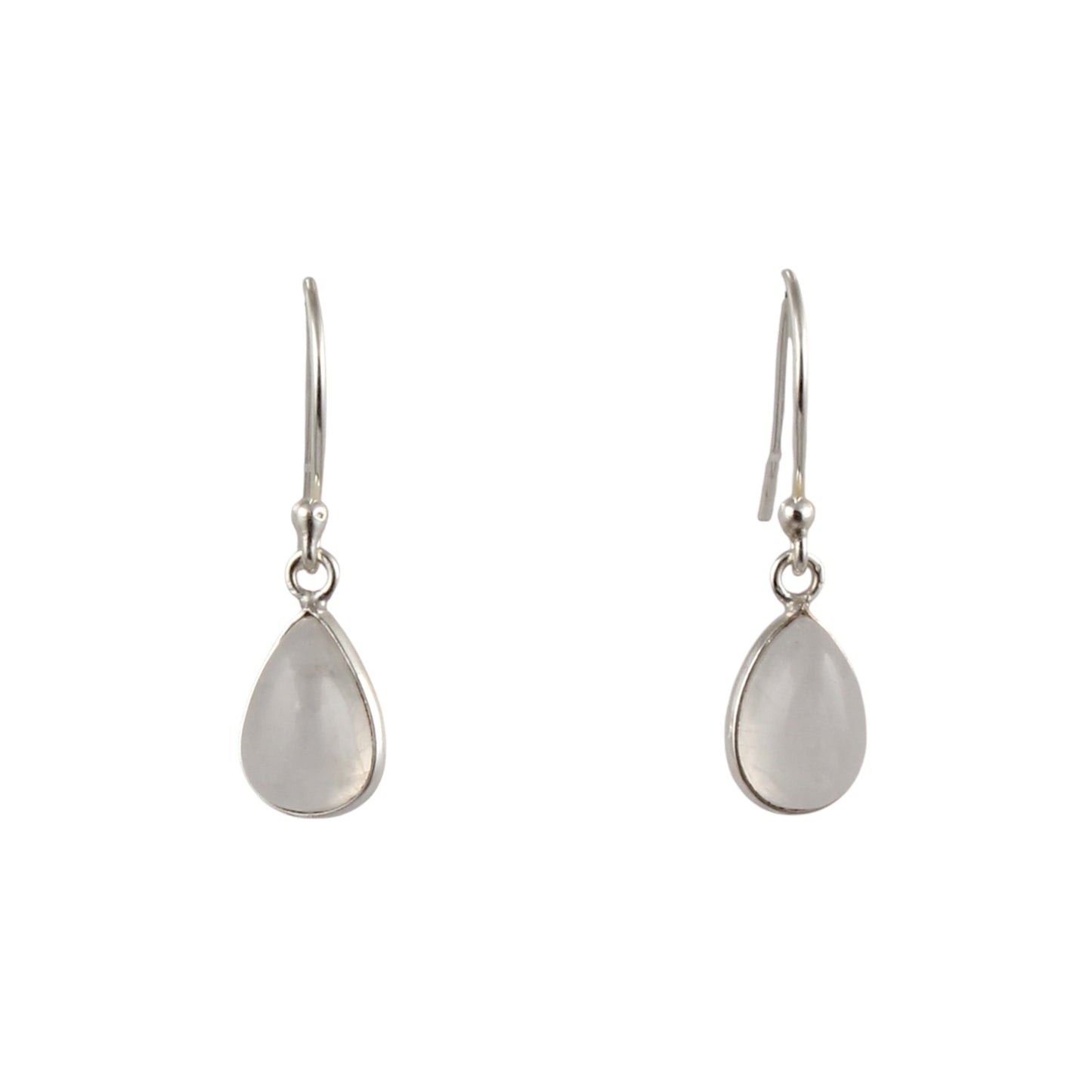 Natural Pear Rainbow Moonstone Earrings 925 Sterling Silver Earrings Handmade Dangle White Rainbow Earrings