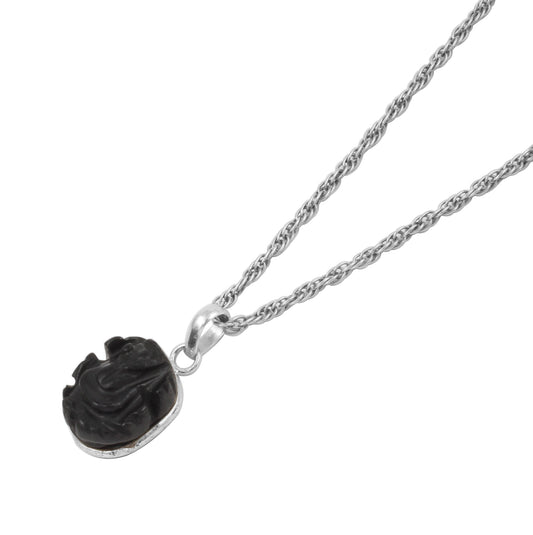 Black Onex Sterling Silver Pendant