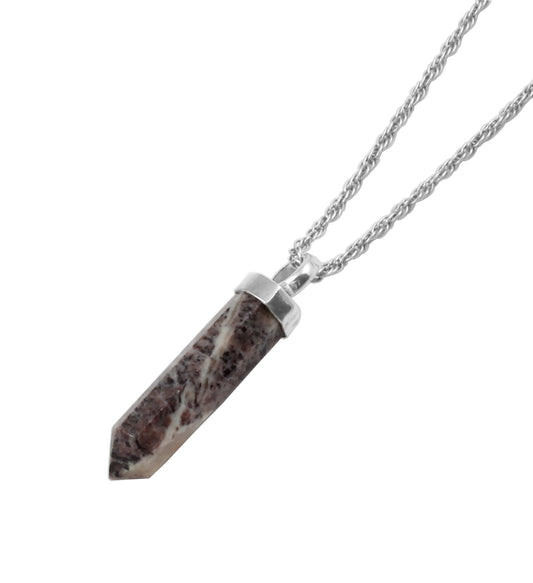 Jasper Pencil Sterling Silver Pendant