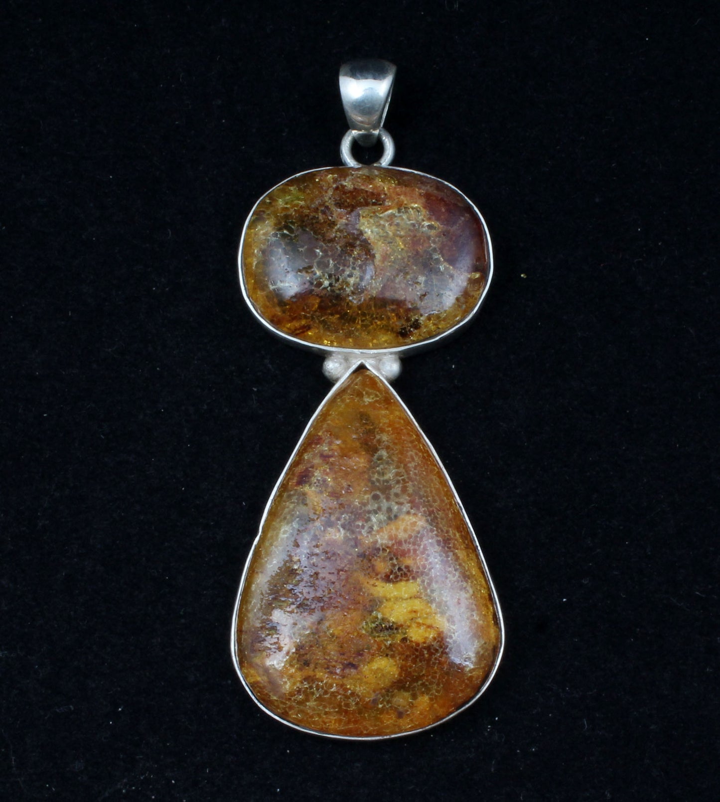 Amber Sterling Silver Pendant