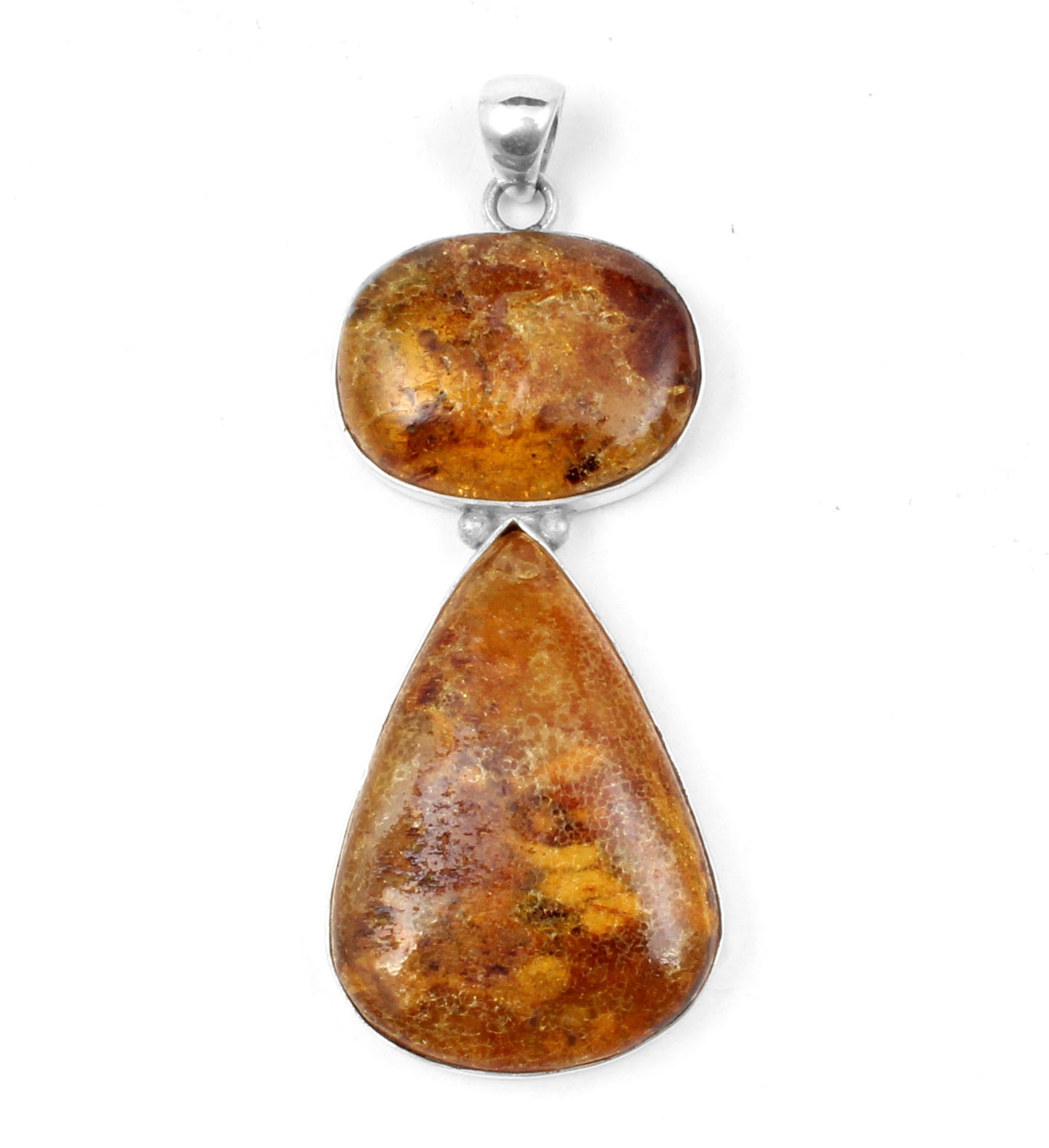 Amber Sterling Silver Pendant