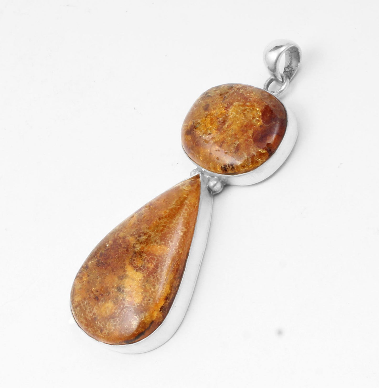 Amber Sterling Silver Pendant