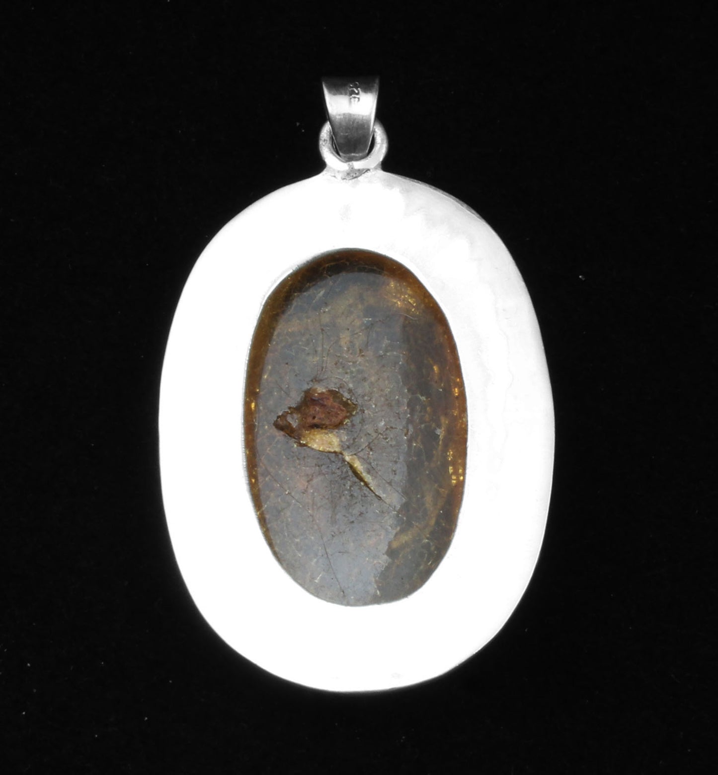 Amber Sterling Silver Pendant