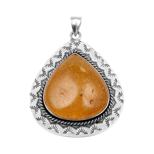 Natural Baltic Amber Pendant in 925 Sterling Silver Vintage Bohemian Jewelry Gemstone Pendant Handmade Pendant