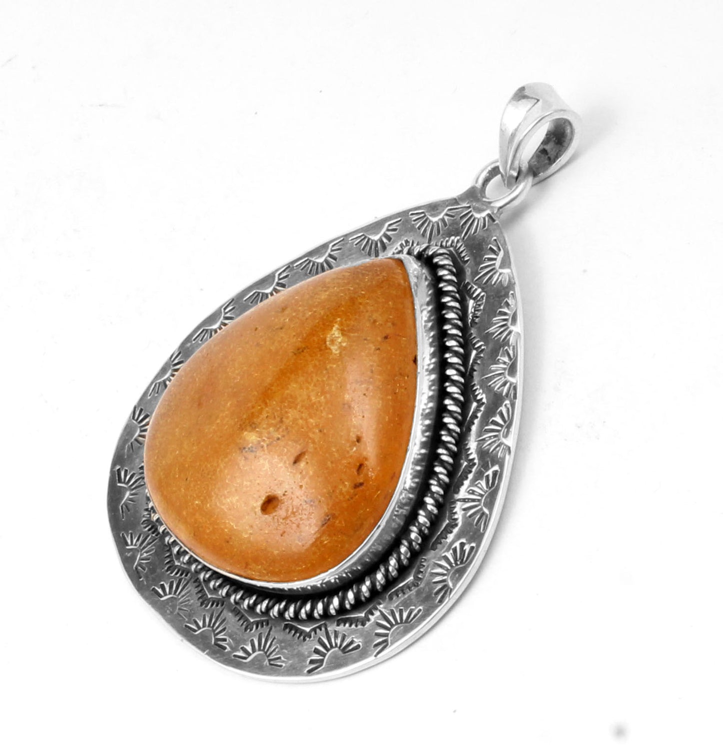 Amber Sterling Silver Pendant