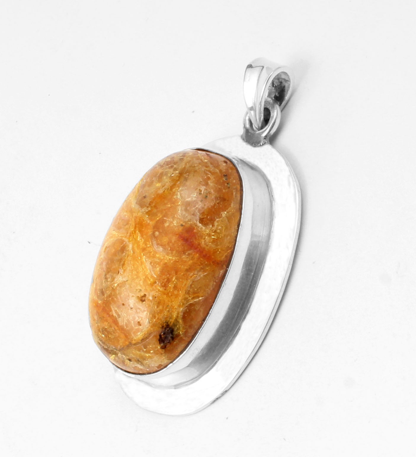 Amber Sterling Silver Pendant