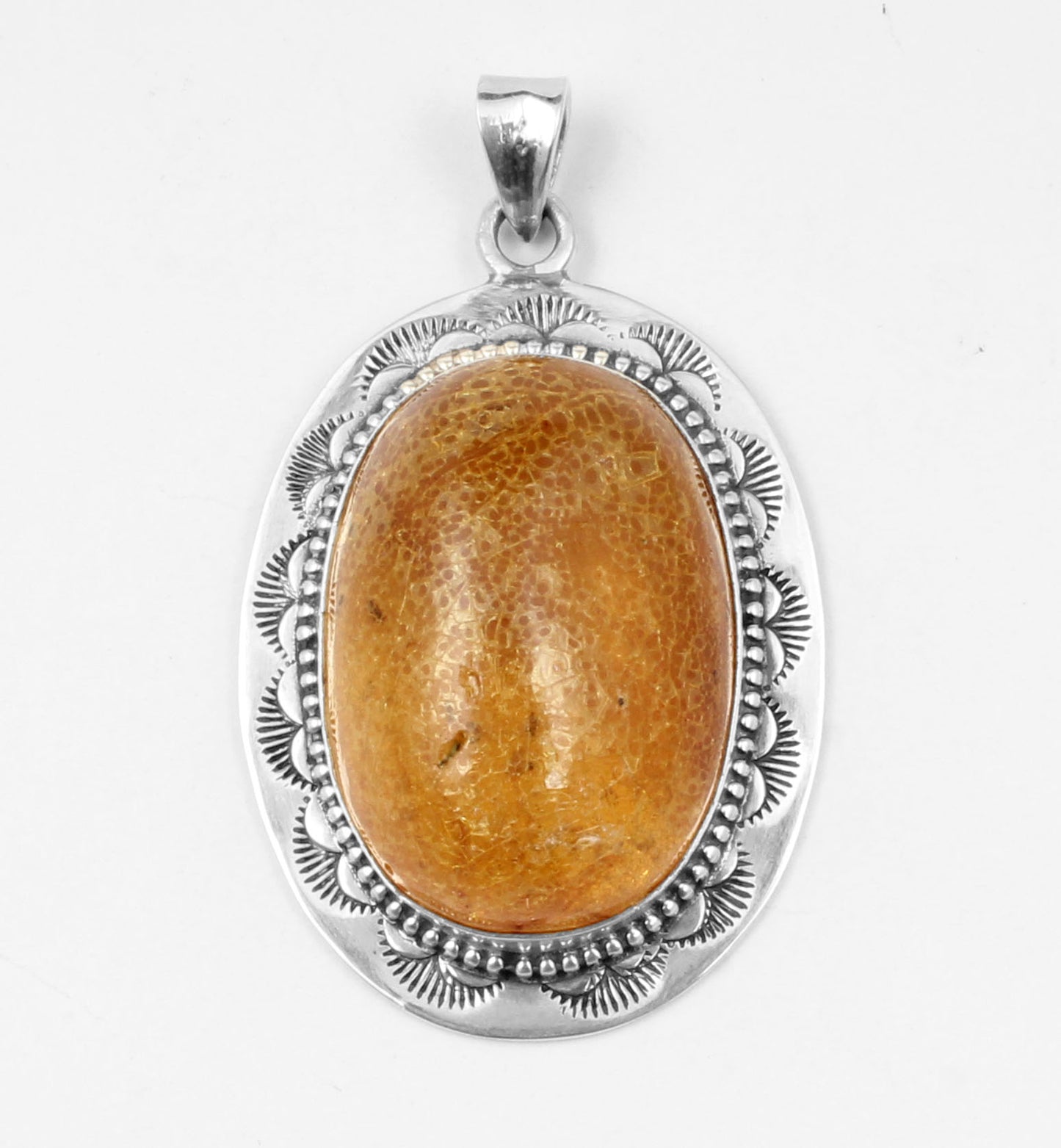 Amber Sterling Silver Pendant