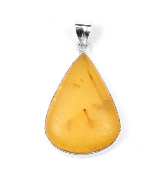 Amber Sterling Silver Pendant