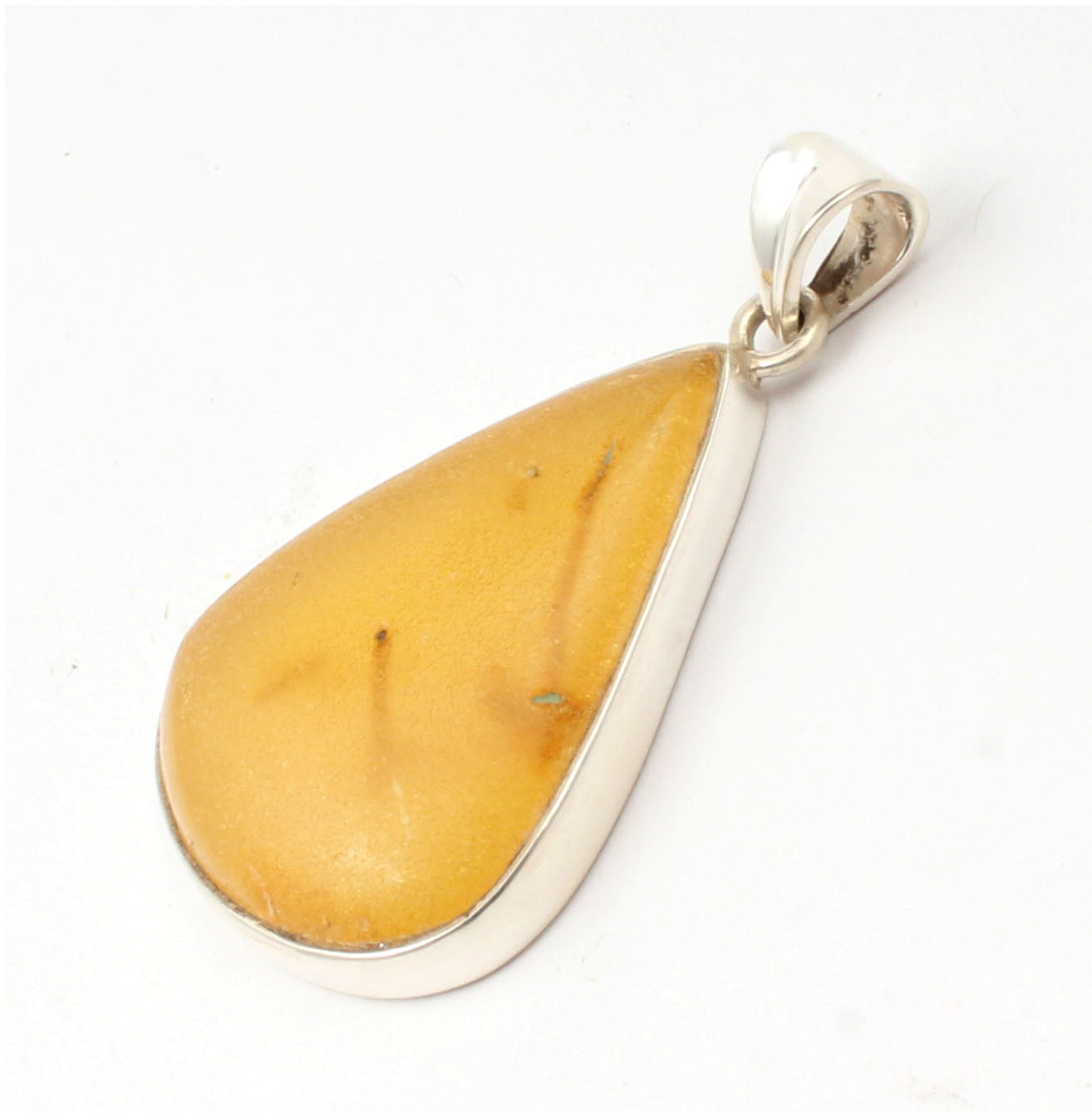 Amber Sterling Silver Pendant