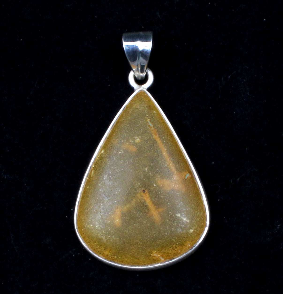 Amber Sterling Silver Pendant