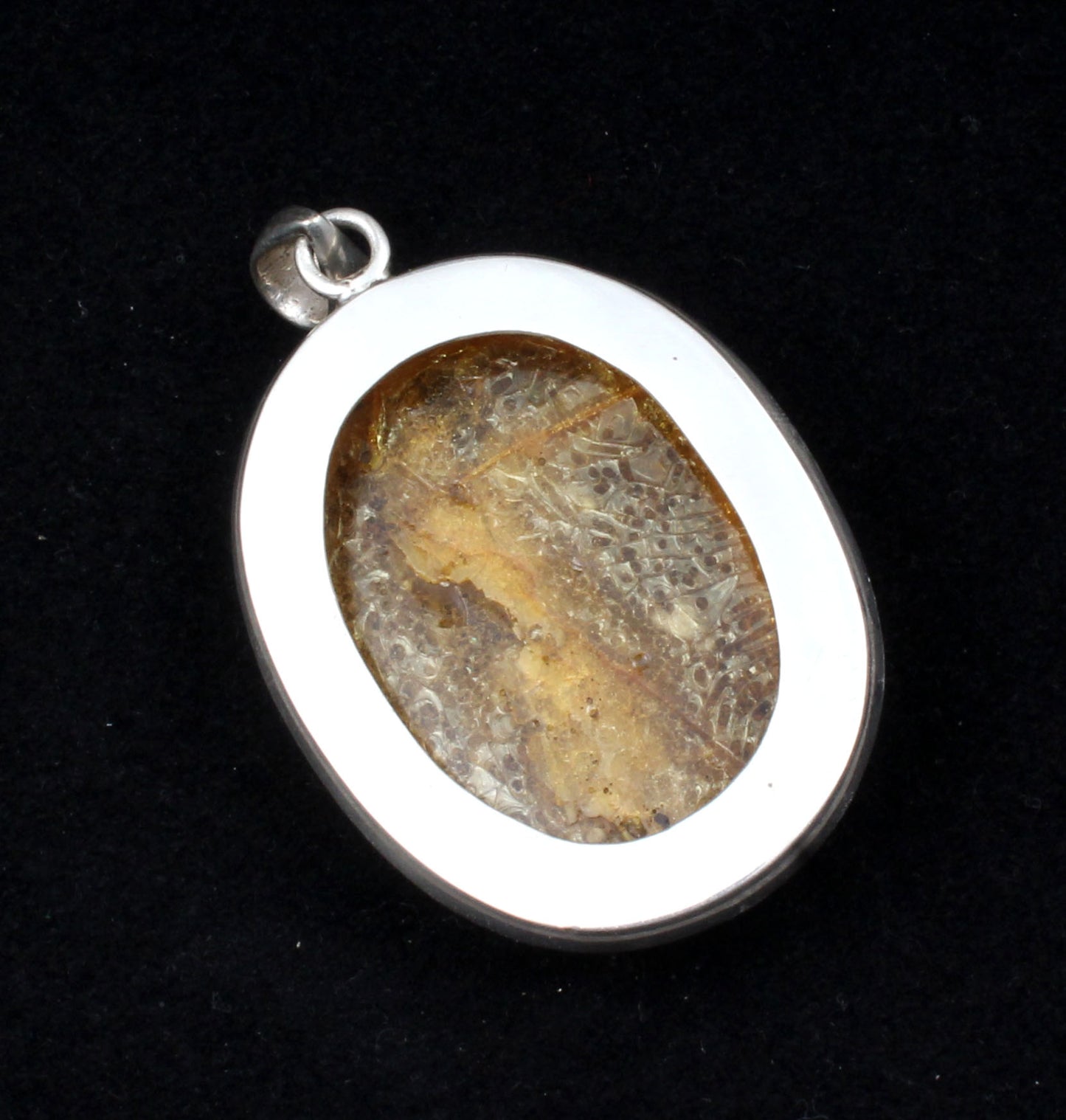 Amber Sterling Silver Pendant