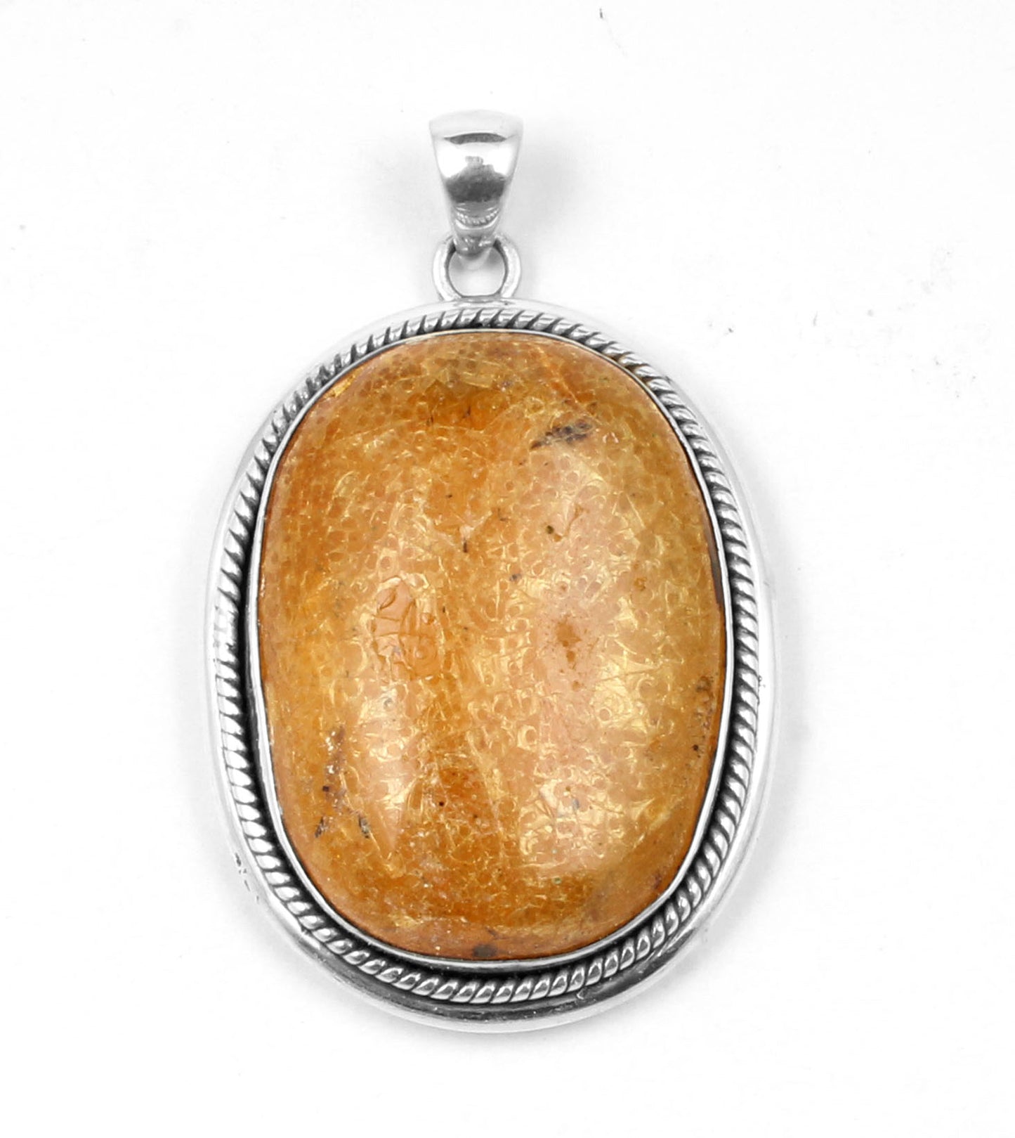 Amber Sterling Silver Pendant