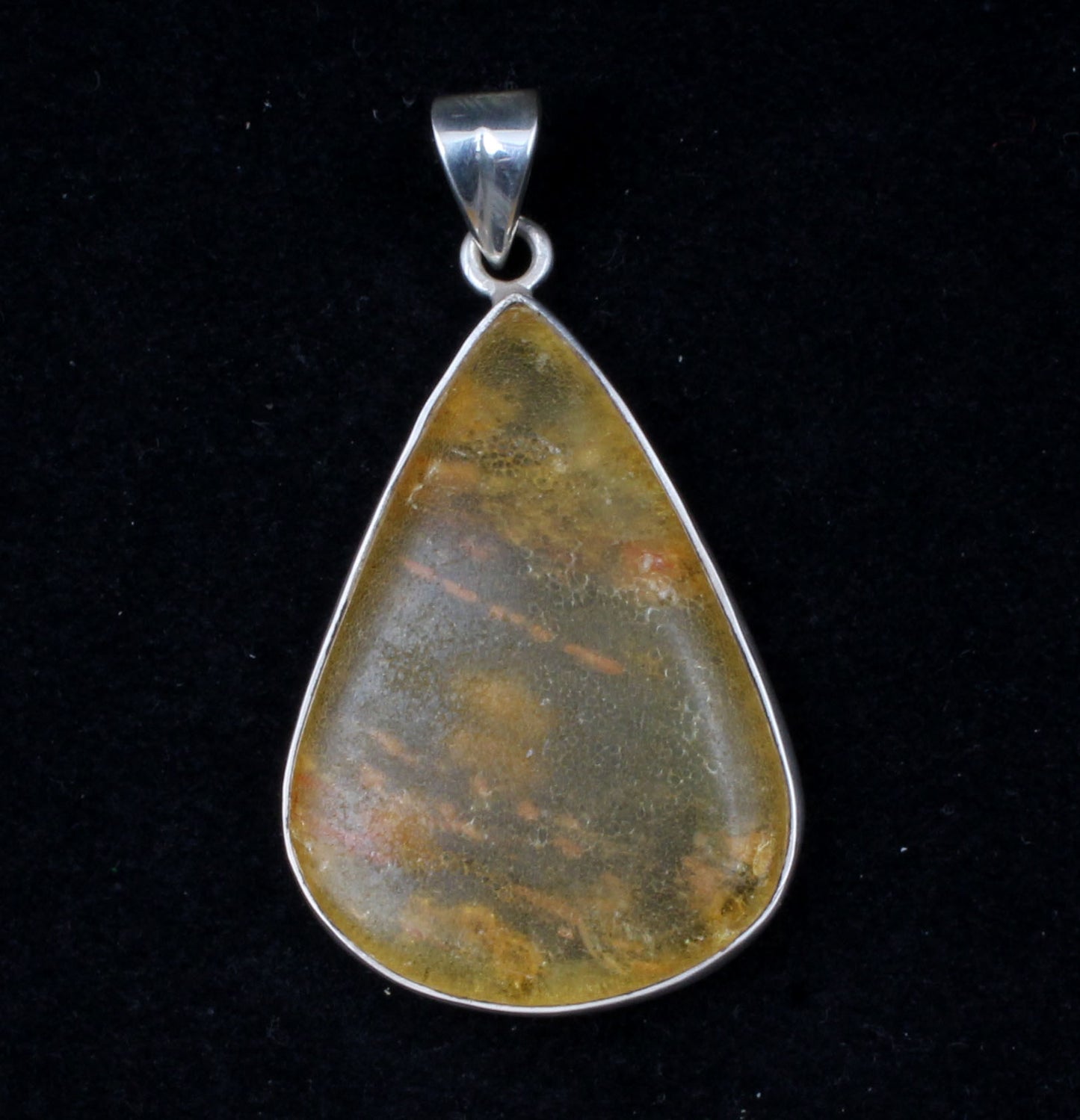 Amber Sterling Silver Pendant