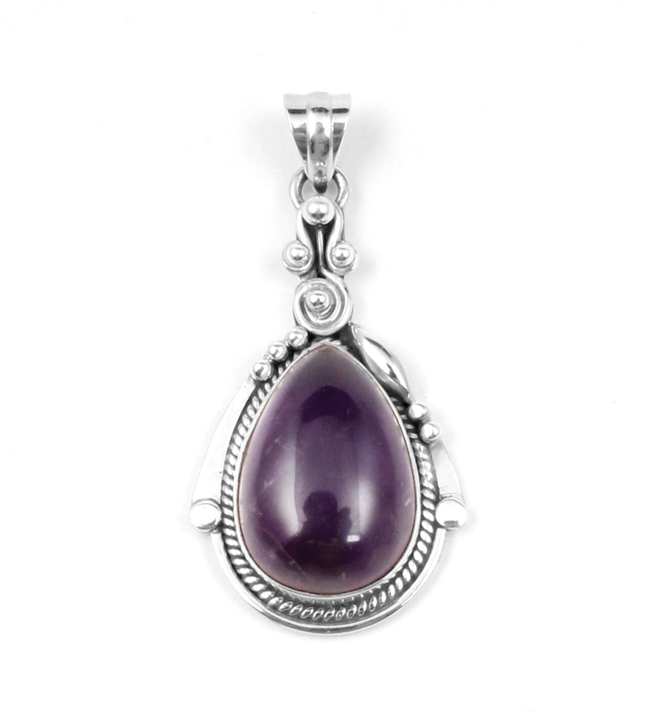 Amethyst Sterling Silver Pendant