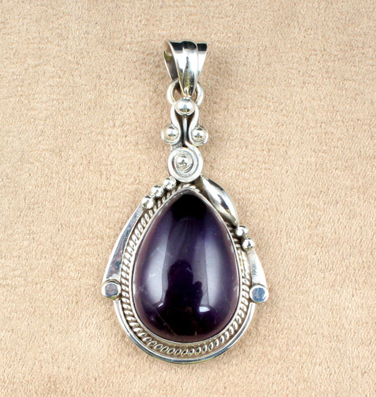 Amethyst Sterling Silver Pendant