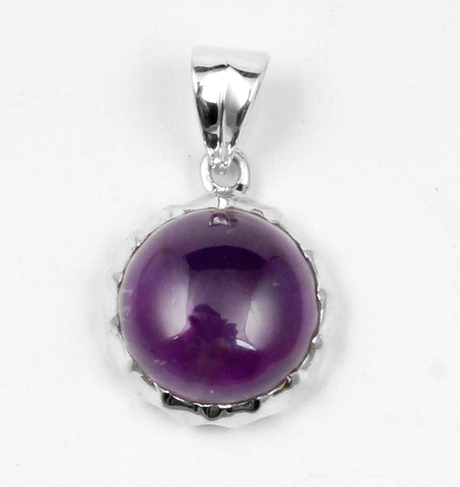 Amethyst Sterling Silver Pendant