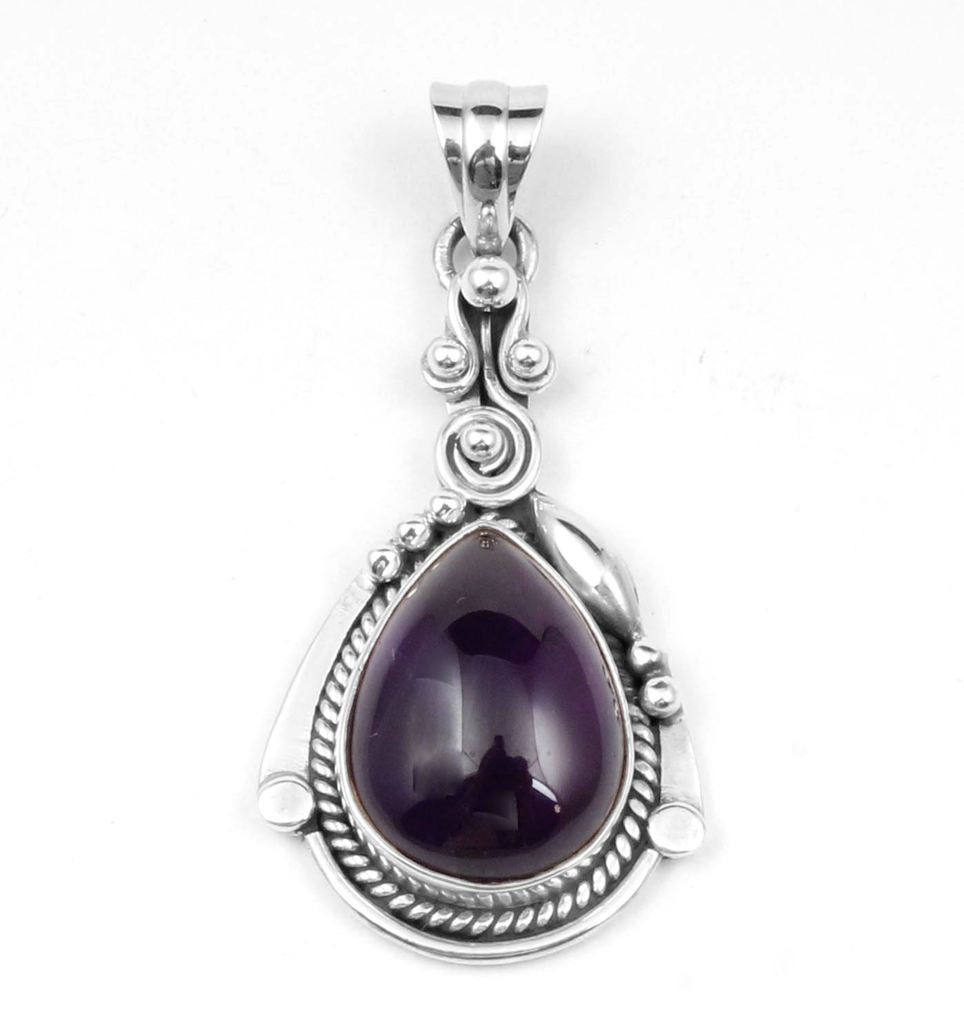 Amethyst Sterling Silver Pendant