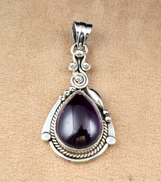 Amethyst Sterling Silver Pendant