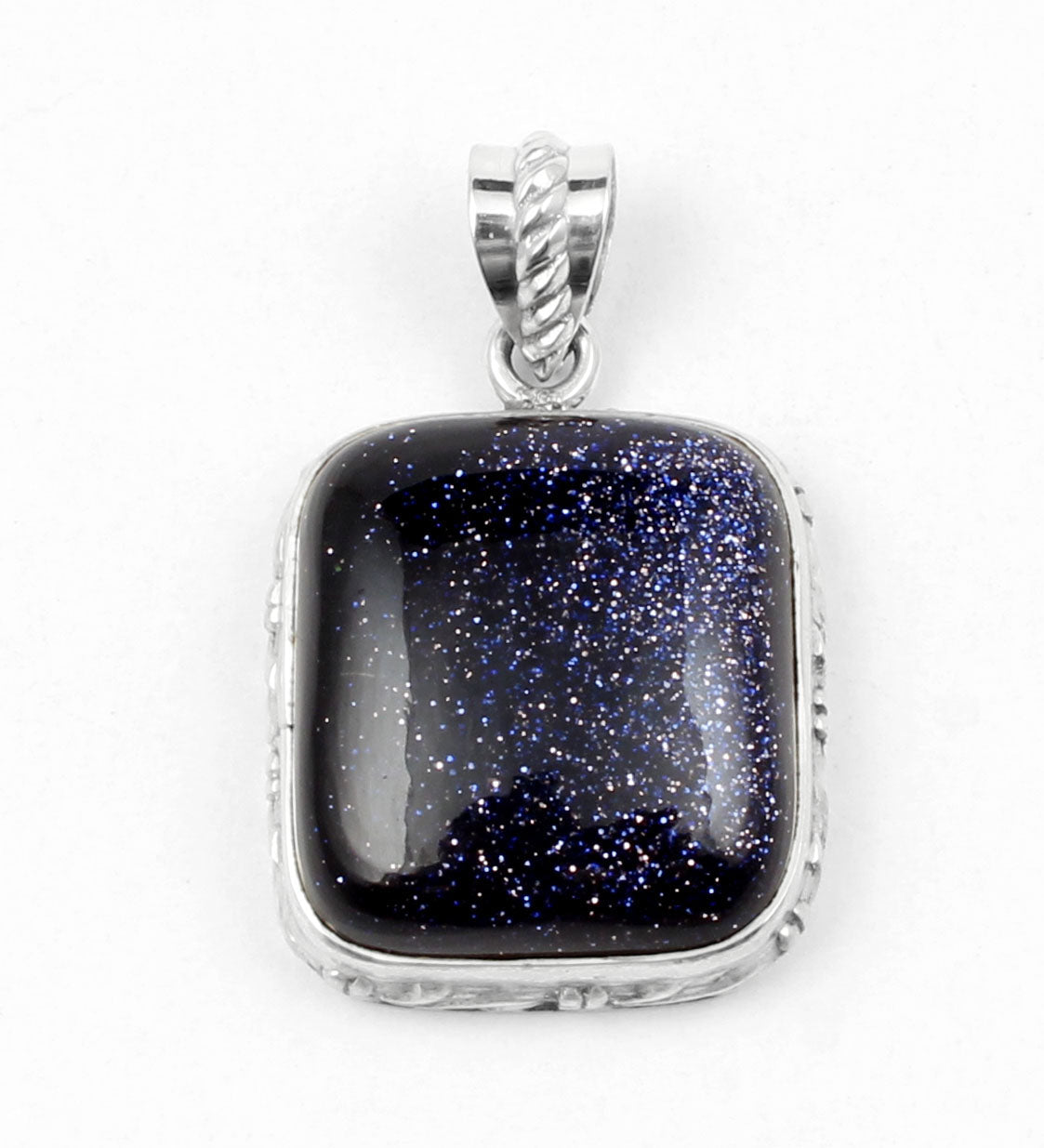 Boho Sandstone Pendant Handmade 925 Sterling Silver Sandstone Pendant Sparkling Gemstone Pendant Jewelry
