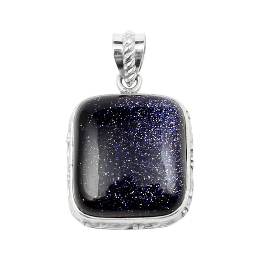 Boho Sandstone Pendant Handmade 925 Sterling Silver Sandstone Pendant Sparkling Gemstone Pendant Jewelry