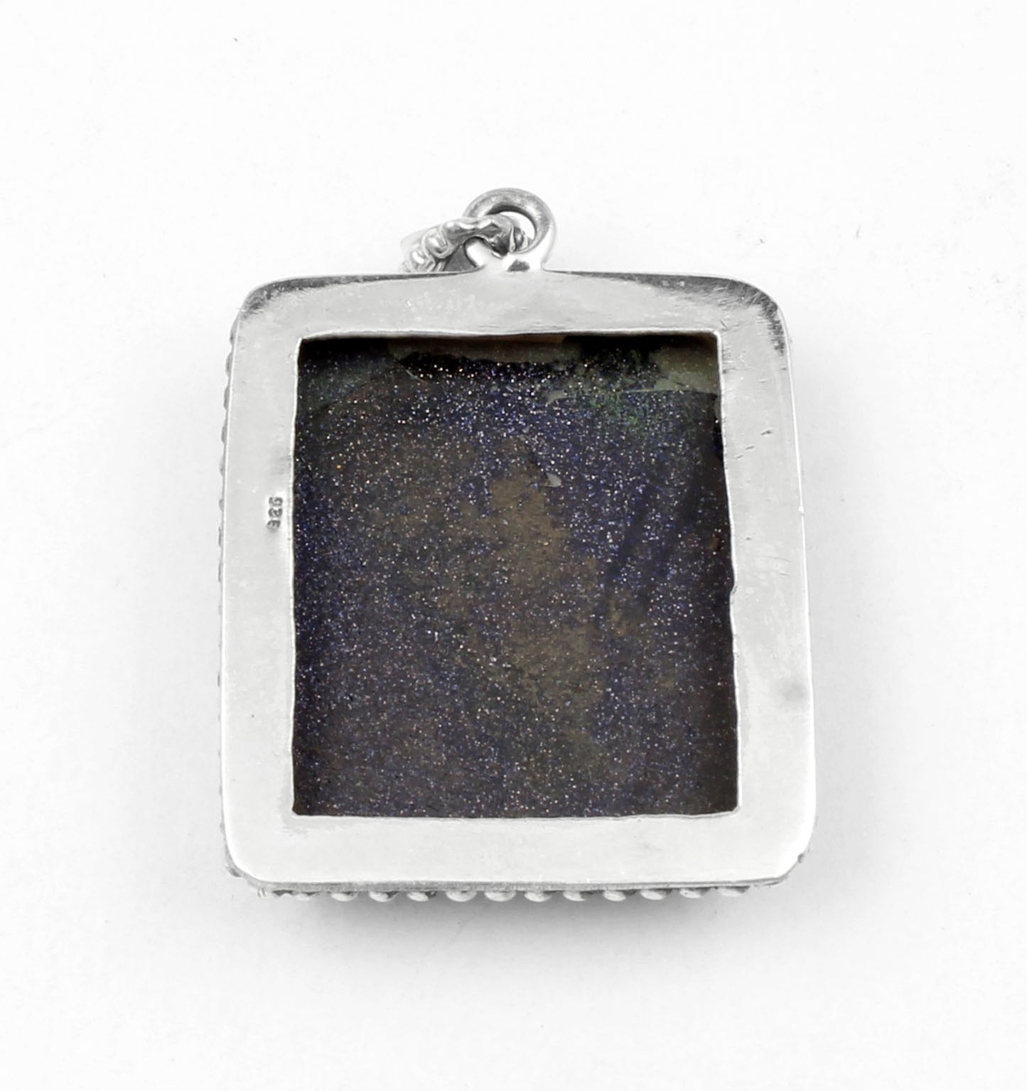 Boho Sandstone Pendant Handmade 925 Sterling Silver Sandstone Pendant Sparkling Gemstone Jewelry