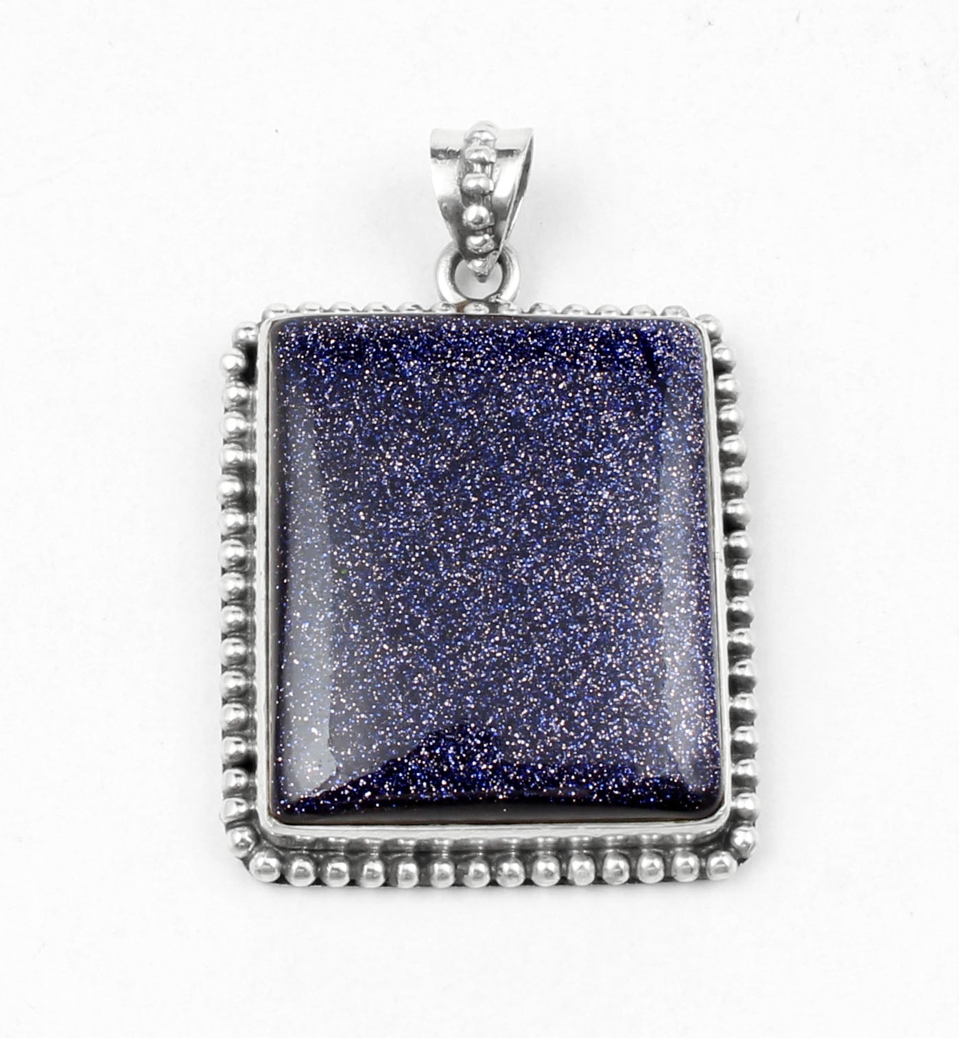 Boho Sandstone Pendant Handmade 925 Sterling Silver Sandstone Pendant Sparkling Gemstone Jewelry