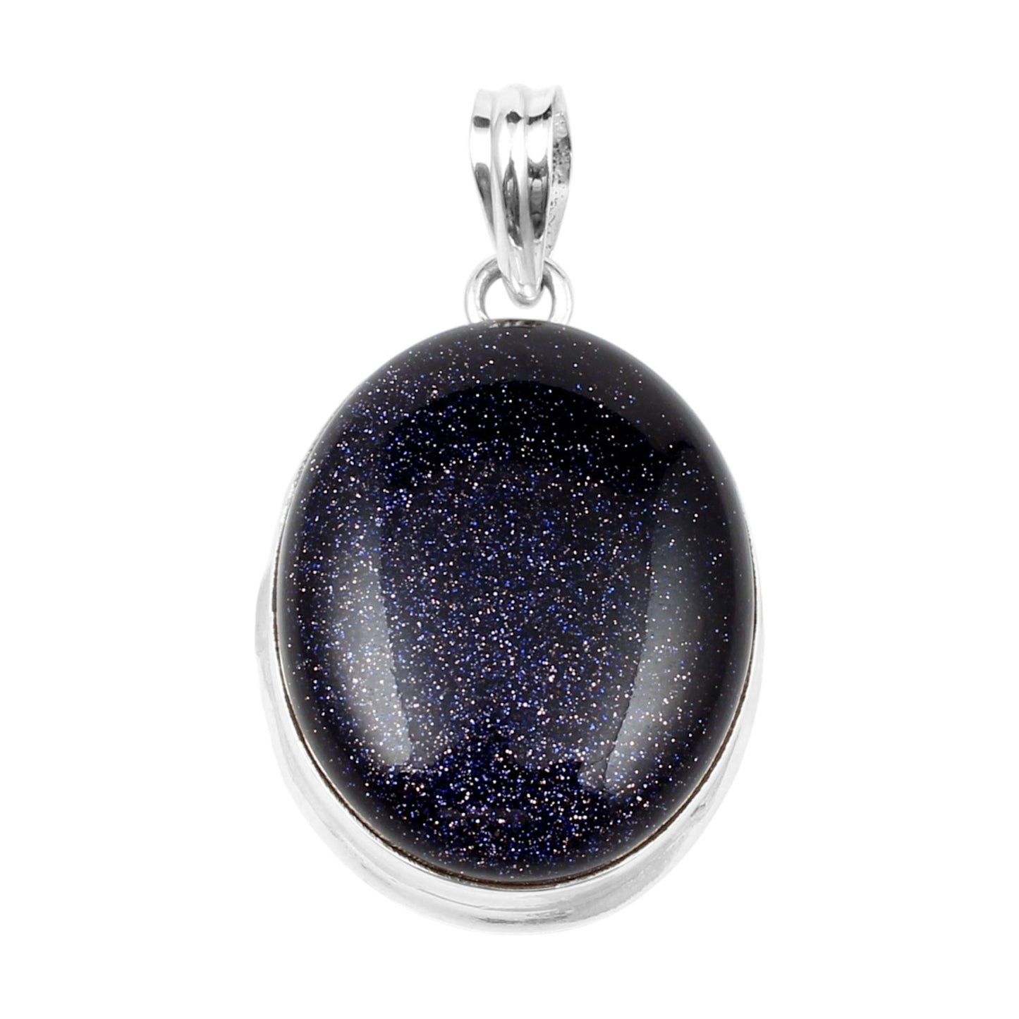 Sandstone Pendant Handmade 925 Sterling Silver Oval Sparkling Gemstone Pendant for Gift