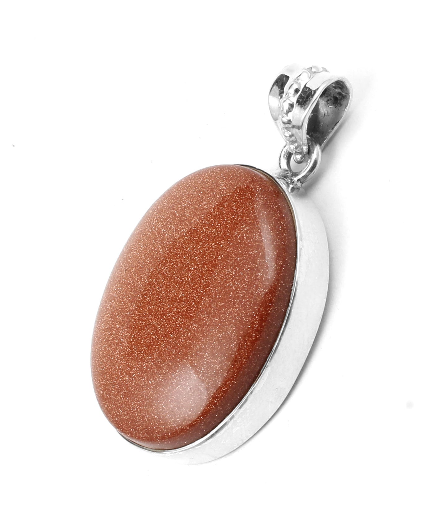 Sunstone Pendant Gift For Her Ethnic Handmade Simple Gemstone Pendant 925 Sterling Silver Sandstone Jewelry