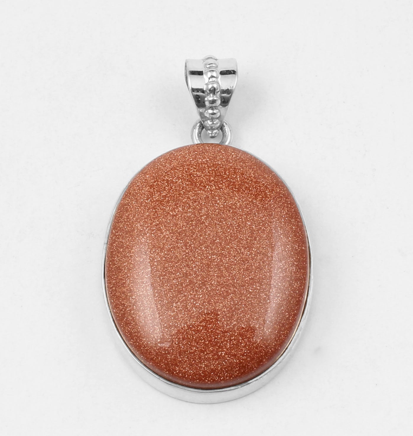 Sunstone Pendant Gift For Her Ethnic Handmade Simple Gemstone Pendant 925 Sterling Silver Sandstone Jewelry