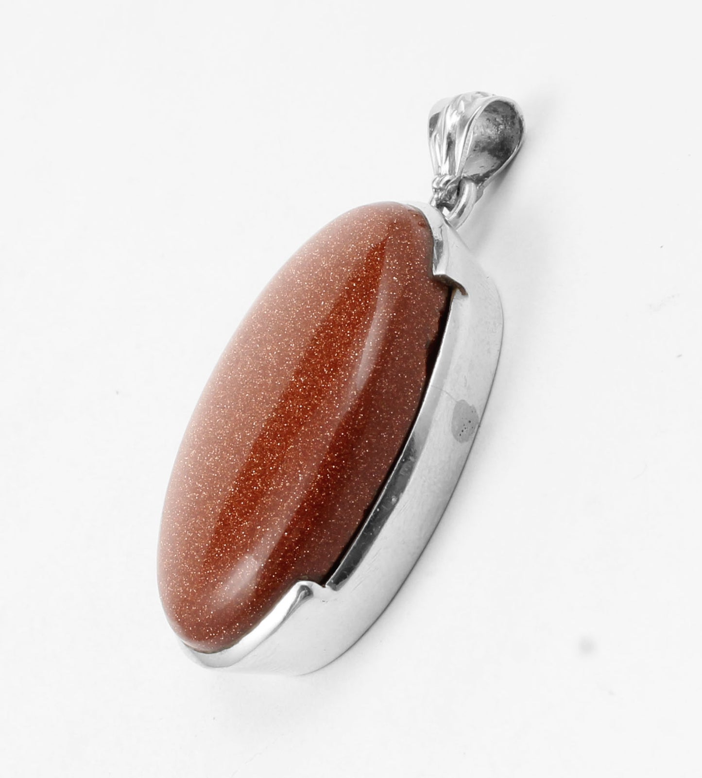 Sunstone Pendant Birthday Gift For Her Ethnic Handmade Oval Gemstone Pendant 925 Sterling Silver Sandstone Jewelry