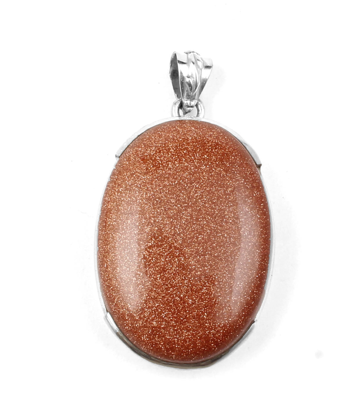Sunstone Pendant Birthday Gift For Her Ethnic Handmade Oval Gemstone Pendant 925 Sterling Silver Sandstone Jewelry