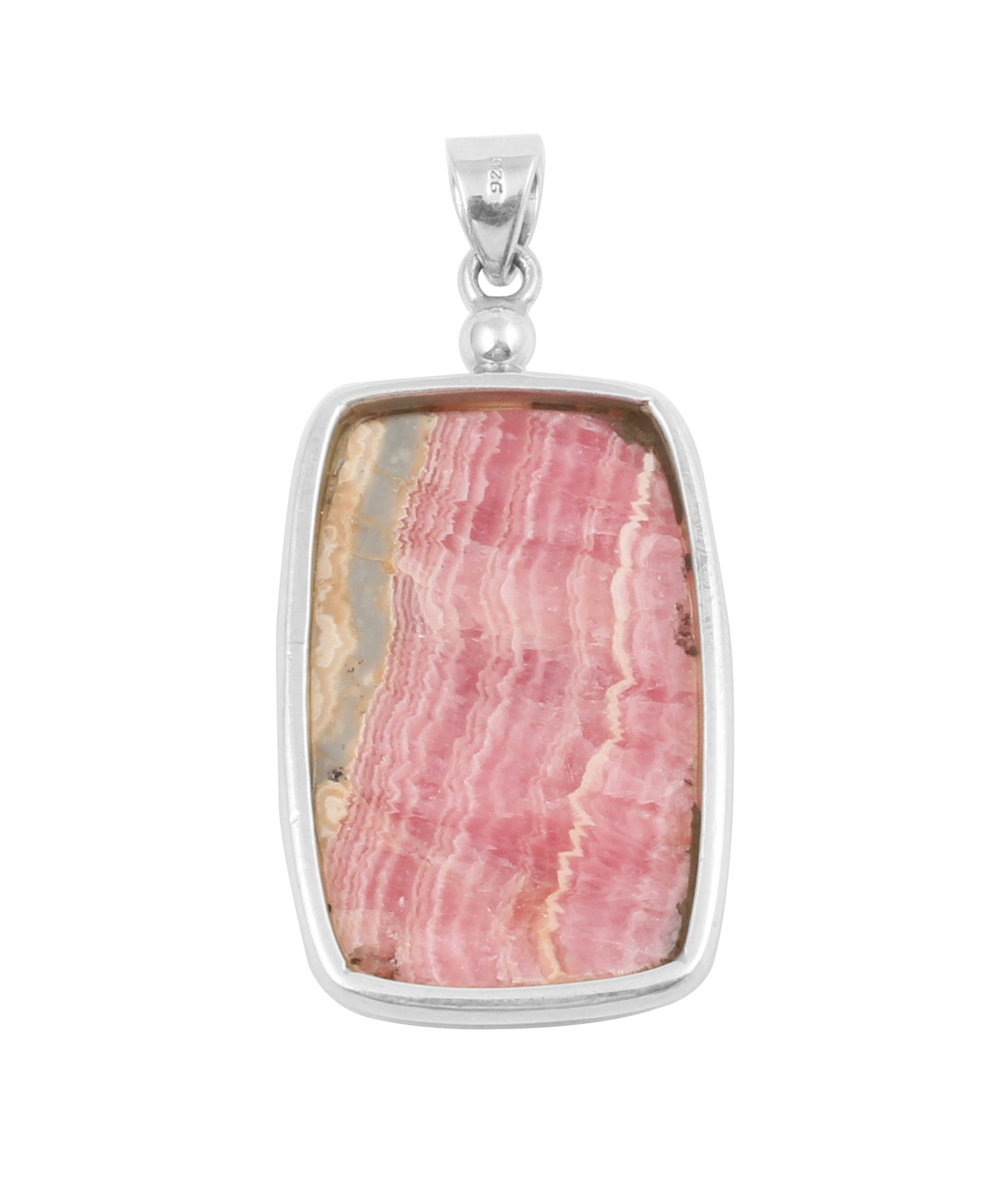Rhodochrosite Pendant 925 Sterling Silver Natural Gemstone Pendant Handmade Lovely Pendant