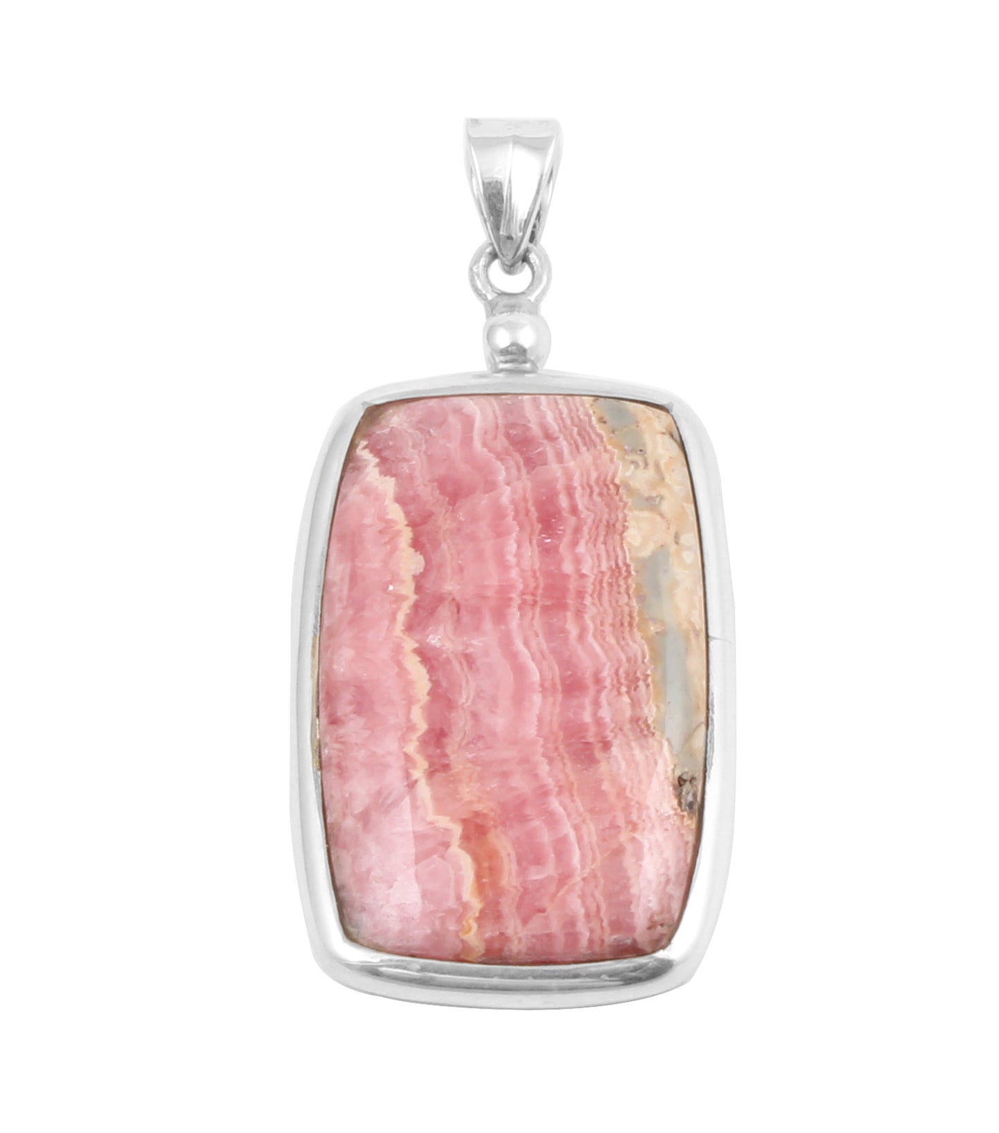 Rhodochrosite Pendant 925 Sterling Silver Natural Gemstone Pendant Handmade Lovely Pendant