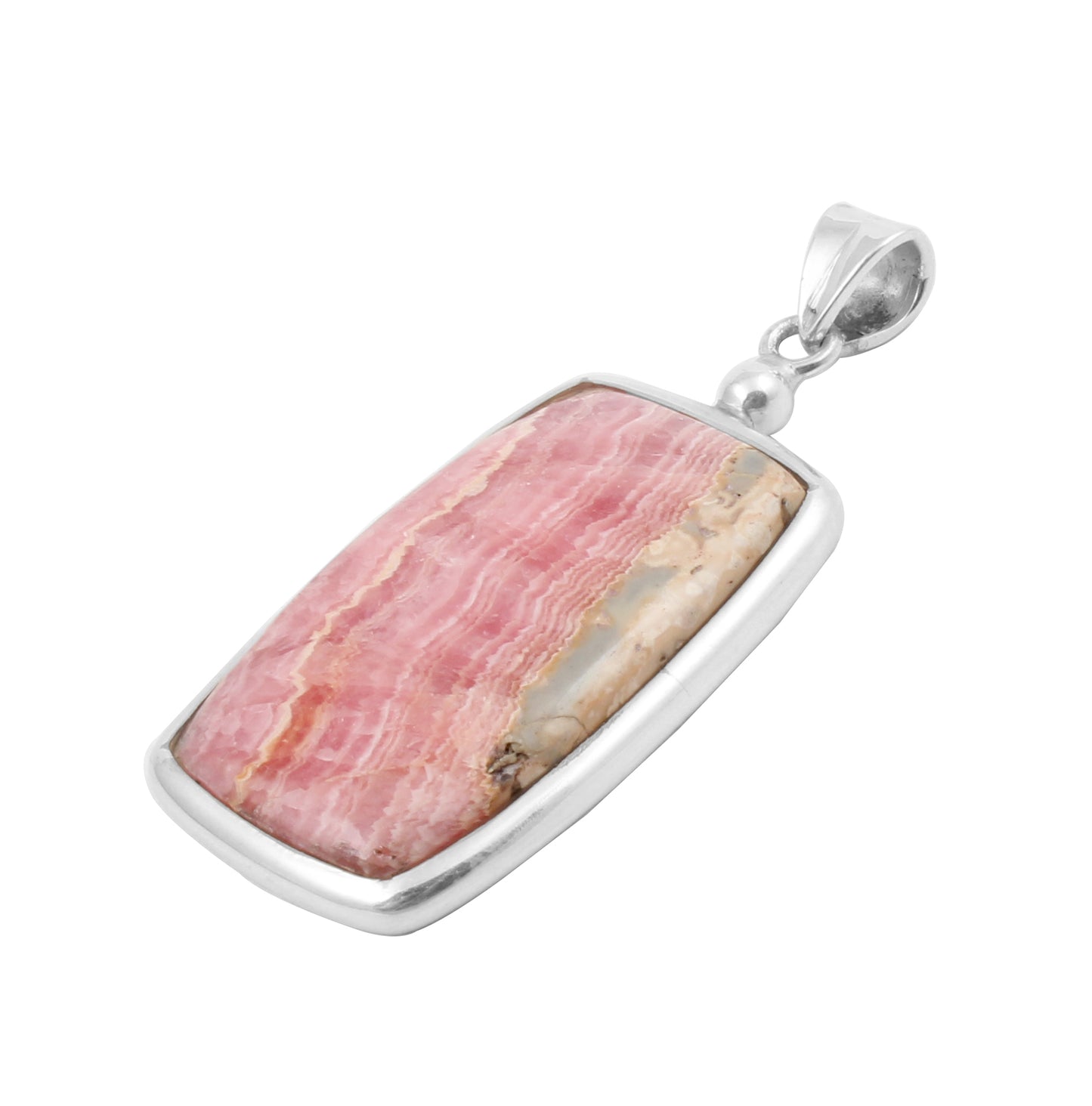 Rhodochrosite Pendant 925 Sterling Silver Natural Gemstone Pendant Handmade Lovely Pendant