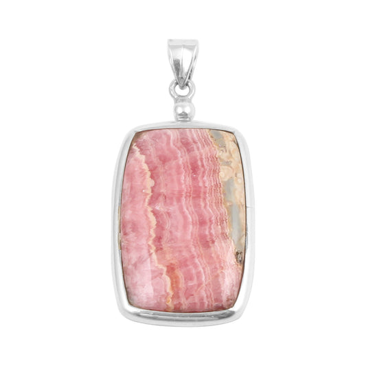 Rhodochrosite Pendant 925 Sterling Silver Natural Gemstone Pendant Handmade Lovely Pendant