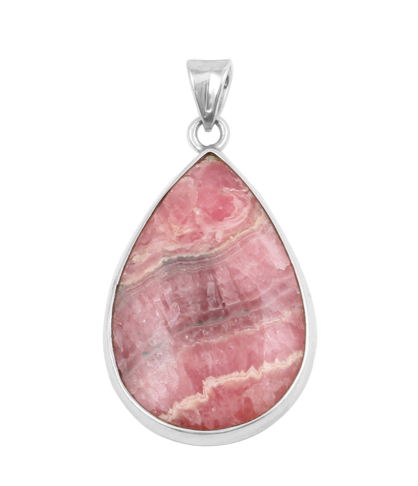 Rhodochrosite Pendant 925 Sterling Silver Natural Pear Gemstone Pendant Handmade Lovely Pendant Gift For Love